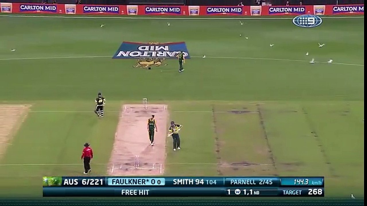Faulkner's cameo Vs South Africa 4th ODI.