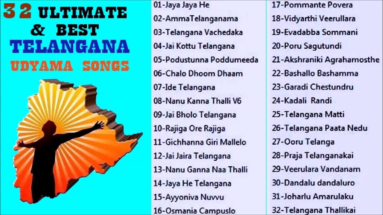 32 Best & Ultimate Telanagana Udyama Songs by saikiran panthula
