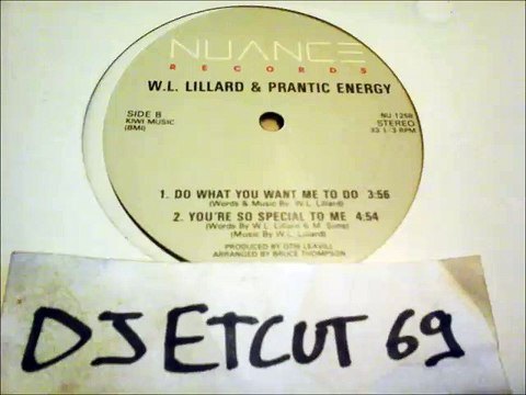 W. L. LILLARD & FRANTIC ENERGY - YOU'RE SO SPECIAL TO ME(RIP ETCUT)NUANCE REC 80's