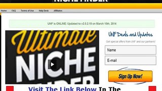 Ultimate Niche Finder Review + Discount Link Bonus + Discount
