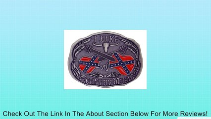 I Like Country Music Rebel Confederate Flag Southern Pride Belt Buckle Review