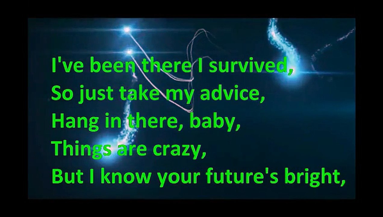 Bridgit Mendler - Hang In There Baby- Lyrics on screen HD