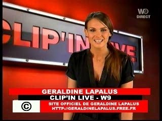 Géraldine Lapalus - Clip'in Live (W9)