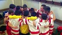 La joie des u11 après leur 2 victoires