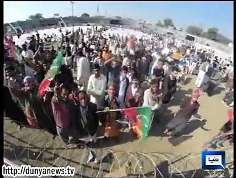 Dunya News - Aerial View of PTI rally in Gujranwala