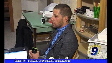 BARLETTA | Il disagio di un disabile senza lavoro