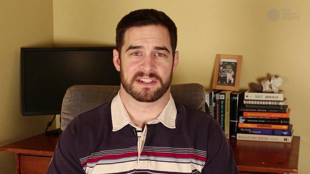 Ben Fowlkes reacts to Frankie Edgar's final-seconds finish of Cub Swanson