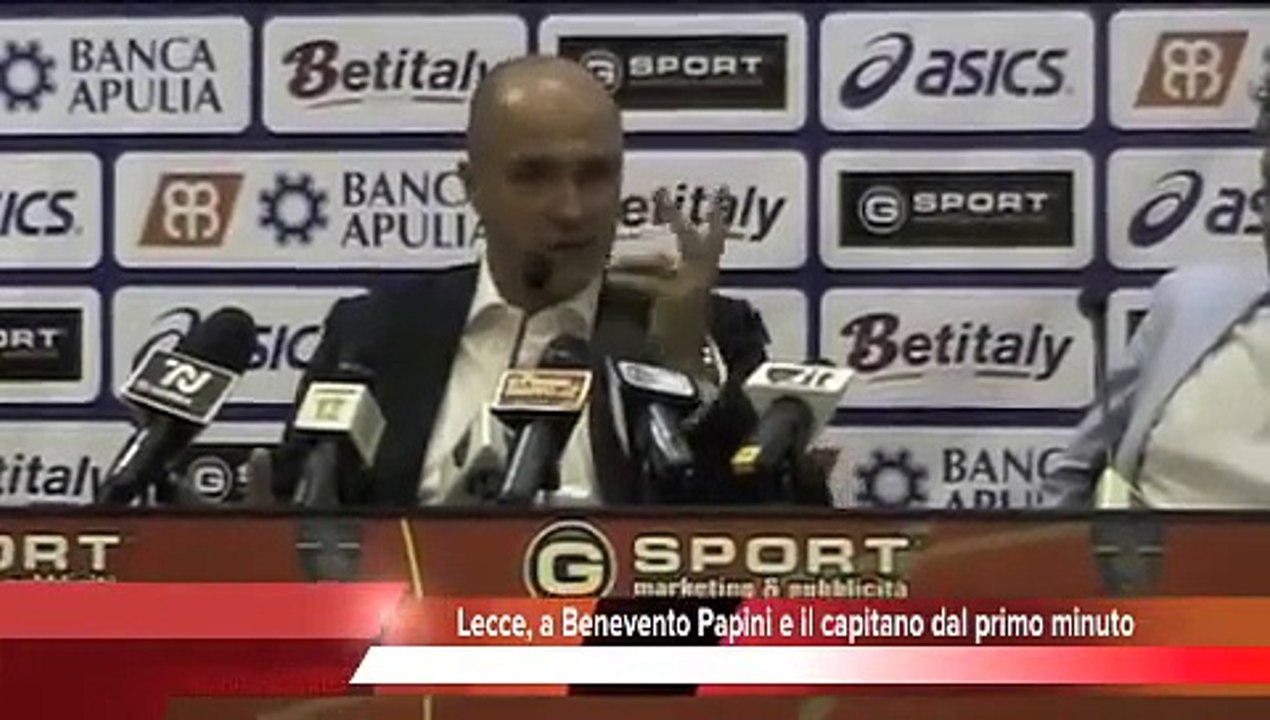 Lecce, a Benevento Papini e il capitano dal primo minuto