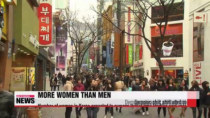Women to outnumber men starting next year