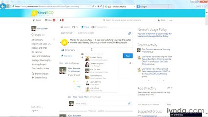 Yammer necessary lecture  44 praise