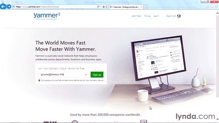 Yammer necessary lecture 6 hwo to launch yammer