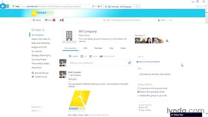 Yammer necessary lecture 9 logout