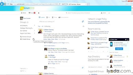 Yammer necessary lecture 14 home feed