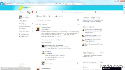 Yammer necessary lecture 16 inbox