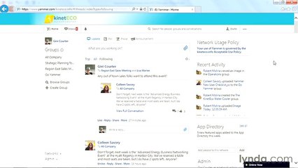 Yammer necessary lecture 20 search