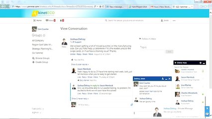 Yammer necessary lecture 23 chatting