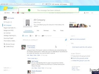 Yammer necessary lecture 33deleting