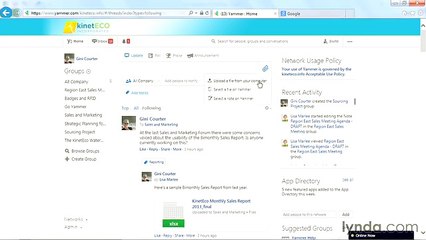 Yammer necessary lecture 42 attach to msg