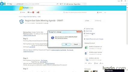Yammer necessary lecture 53 managing notes