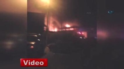 Kimya Fabrikasında Korkutan Yangın