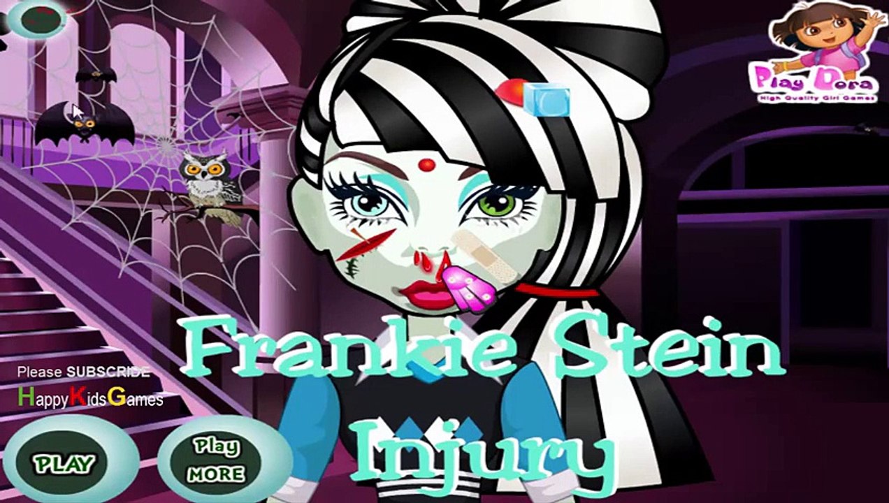 Monster High Games - FRANKIE STEIN FACE INJURY GAME - Game Walkthrough