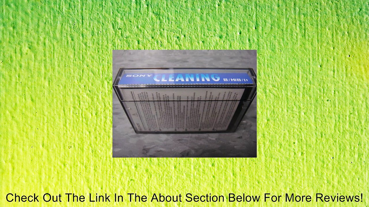 Sony V8-6CLD 8mm / Hi8 / Digital8 Camcorder Video Head Cleaning Cassette Review