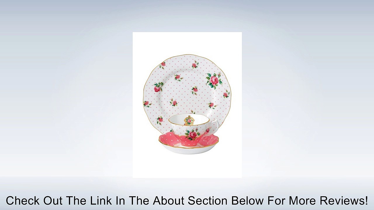 Royal Albert New Country Roses Cheeky Pink 3 Piece Set (Teacup, Saucer, Plate) Review