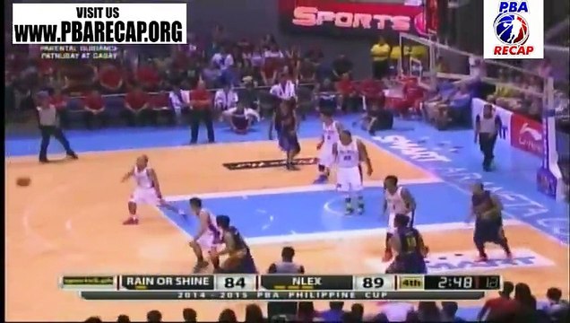 NLEX Road Warriors VS Rain or Shine Elasto Painters [4th QUARTER] - November 25, 2014 GAME REPLAY