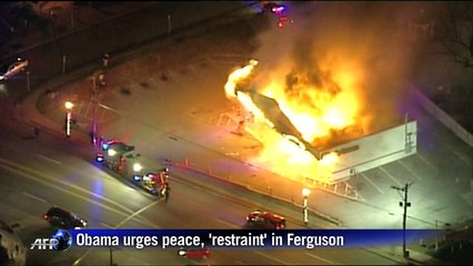 Obama urges peace, 'restraint' in Ferguson