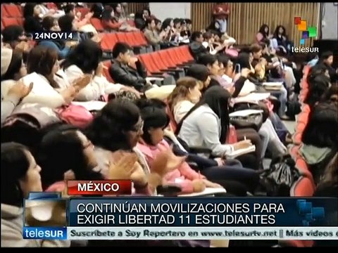 México: continúan movilizaciones para pedir libertad de 11 estudiantes