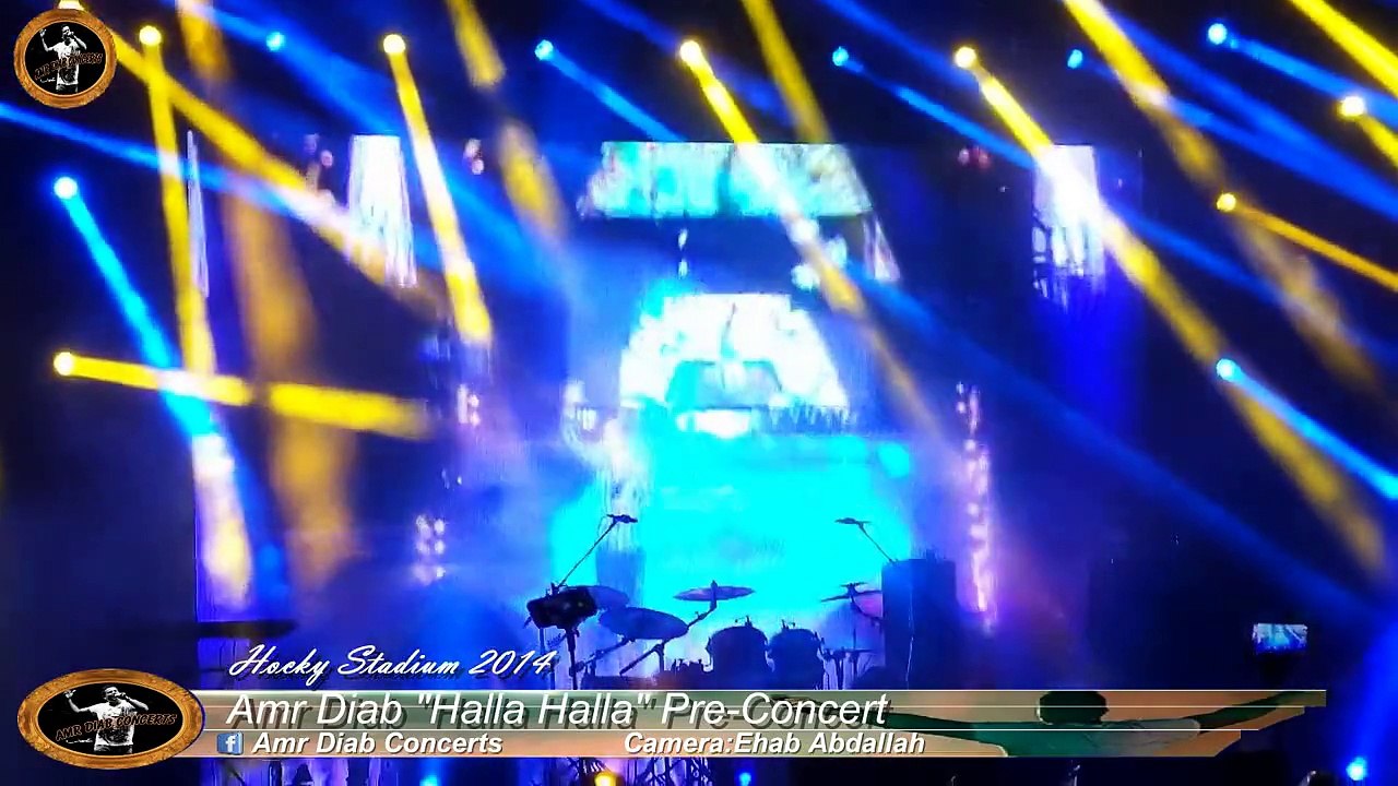 Amr Diab"Halla Halla" Pre-Conceret - Hockey Stadium 2014