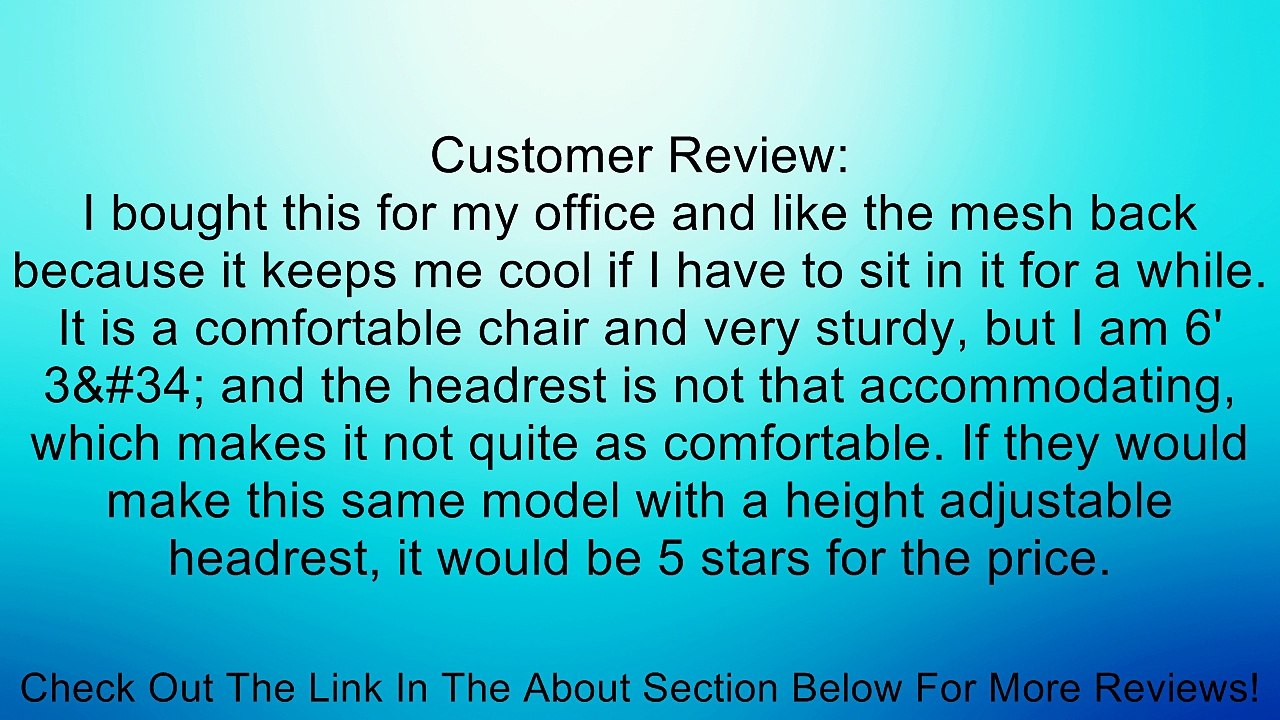 Techni Mobili Executive High Back Chair with Headrest Review