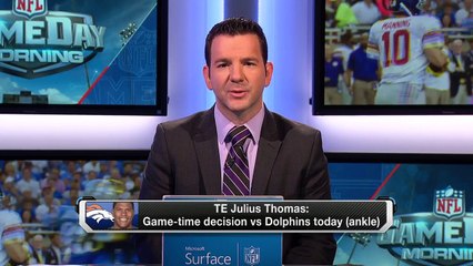 Julius Thomas, FItzgerald both game-time decisions