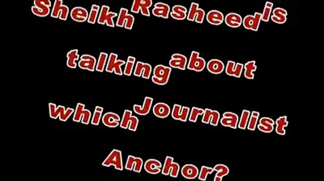 Sheikh Rasheed exposing Pakistani journalist - Hamid Mir Jaffar - Facebook