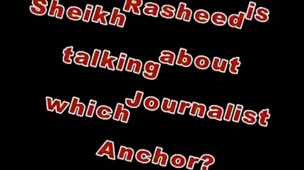 Sheikh Rasheed exposing Pakistani journalist - Hamid Mir Jaffar - Facebook