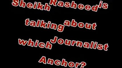 Sheikh Rasheed exposing Pakistani journalist - Hamid Mir Jaffar - Facebook