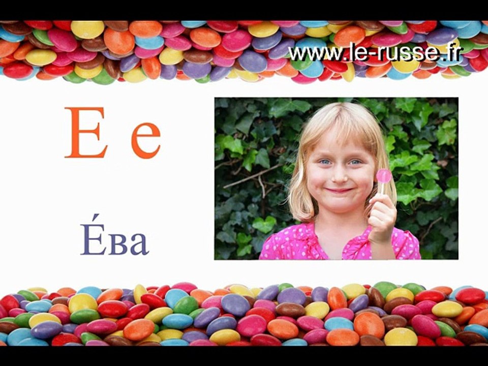 Abécédaire des prénoms de filles en russe pour apprendre l'alphabet russe