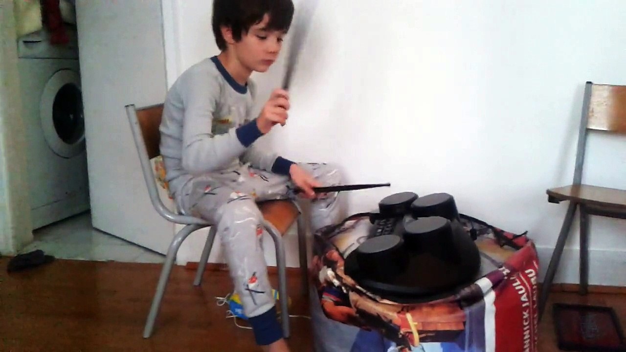 petit batteur en herbe
