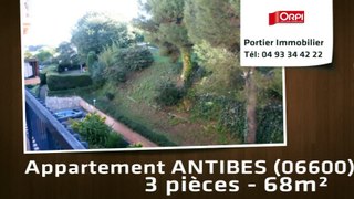 A vendre - appartement - ANTIBES (06600) - 3 pièces - 68m²