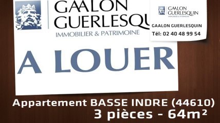 Location - Appartement - BASSE INDRE (44610)  - 64m²