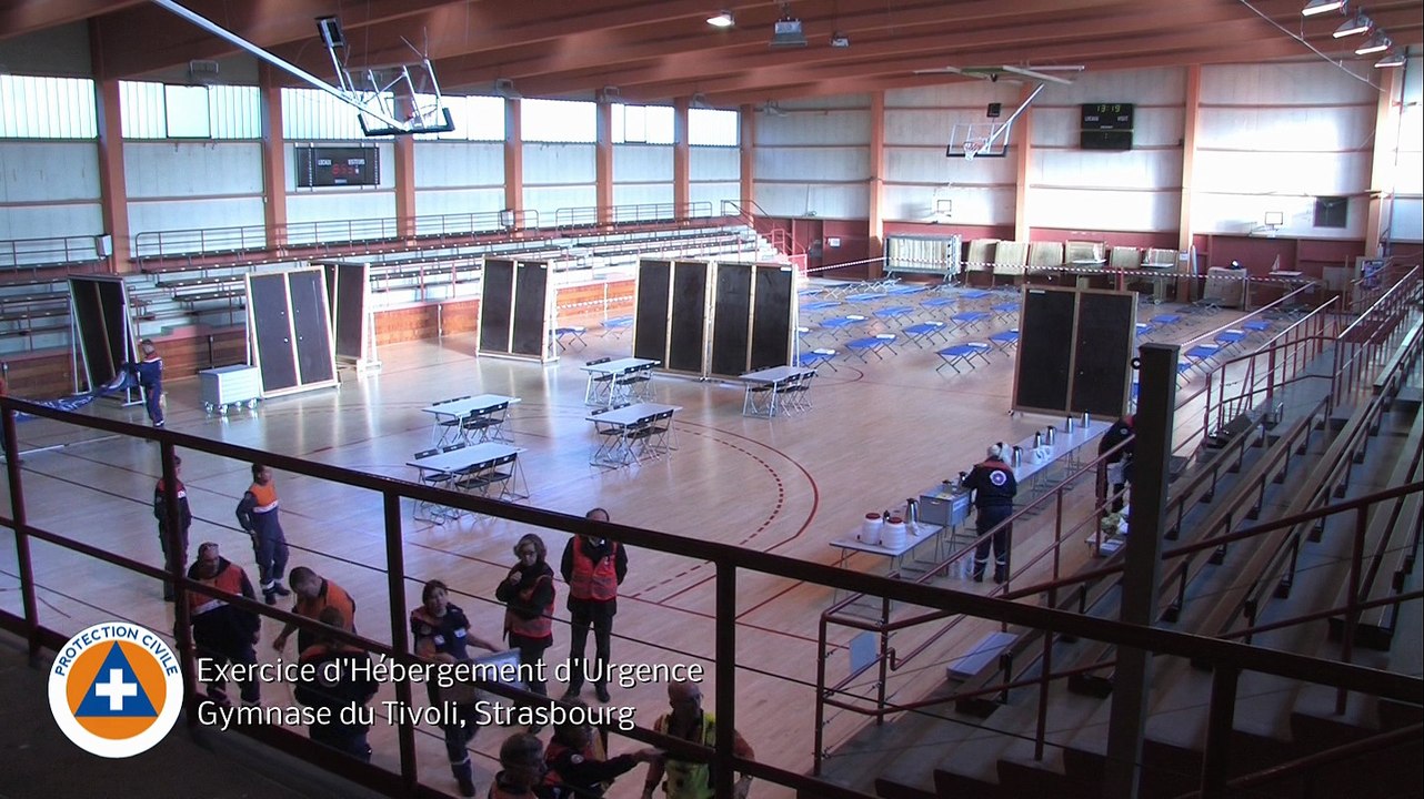 PC67-Exercice d'Hébergement d'Urgence - Timelapse