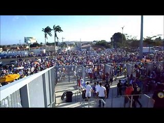 Chegada da torcida do Fortaleza ao Castelão para o jogo contra o Macaé