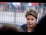 Dilma concede entrevista em visita ao Ceará