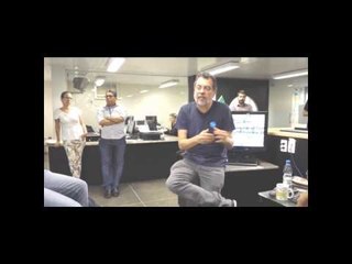 Cineasta Jorge Furtado visita a redação do O POVO