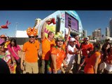 Torcida alemã festeja vitória na Beira Mar