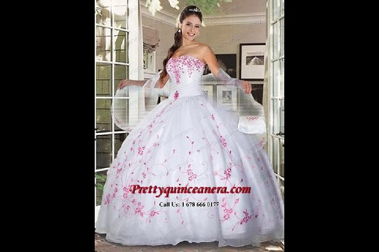 White Ball Gowns for Quinceanera or Wedding