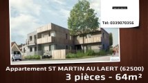 A vendre - ST MARTIN AU LAERT (62500) - 3 pièces - 64m²