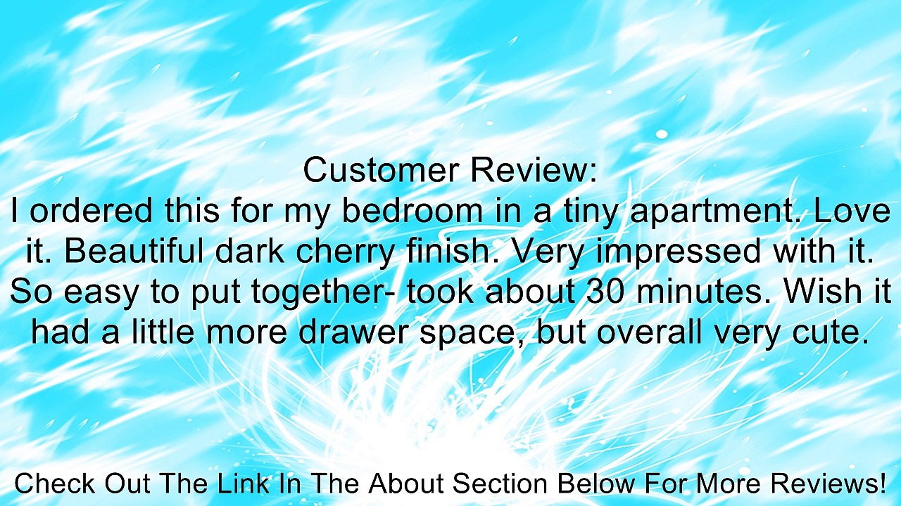 Queen Anne Style 3-Piece Vanity Set w/stool Review