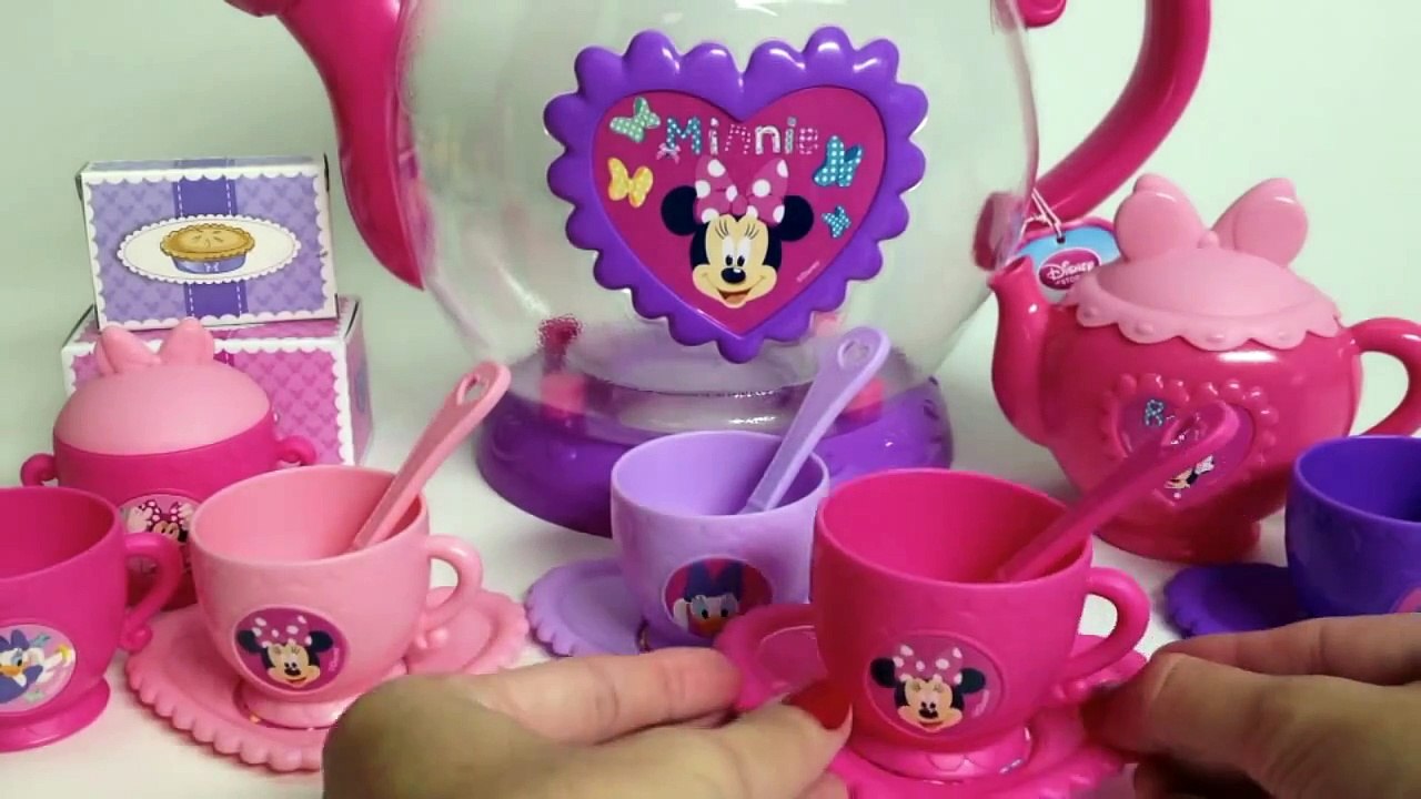 Minnie Mouse Bow-tique Play Doh Tea Playset Disney Junior Mickey Mouse Toys Juego de Té Plastilina