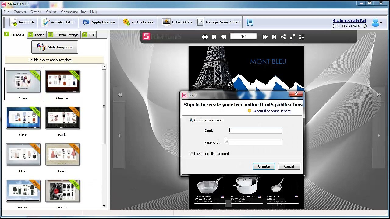 How to create shoppable catalog by digital publishing software slidehtml5